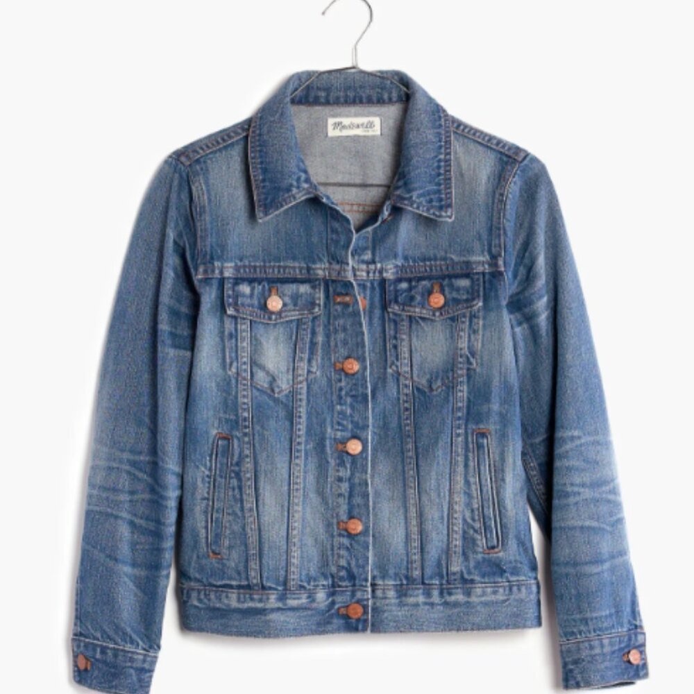 Madewell Classic Jean Denim Jacket Pinter Wash Size Medium